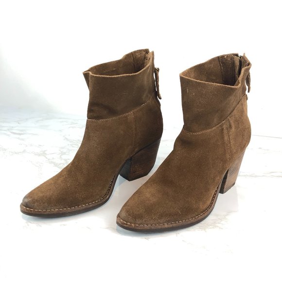 Matisse Shoes - Matisse Western Premier Suede Heeled Ankle Boots